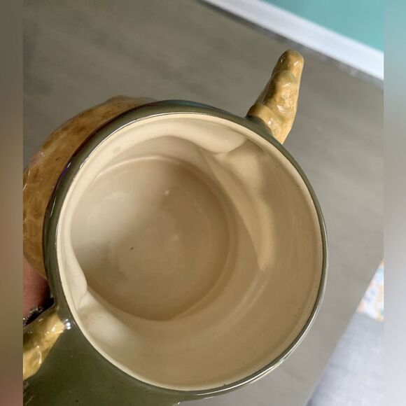 St. Nicholas Square Moose Christmas Heartland Ceramic Mug Red Green Large 3D - Picture 5 of 6